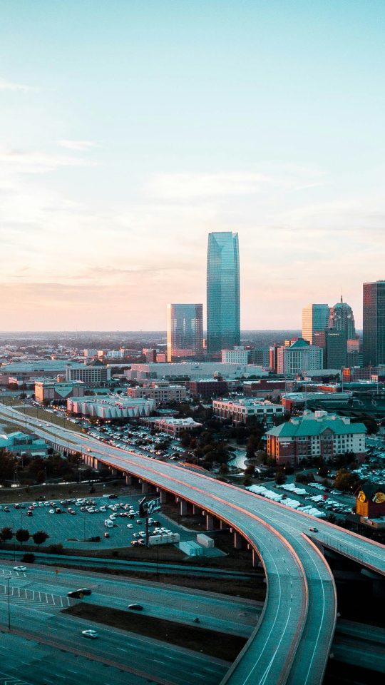 eagle eye view time lapse city and streets